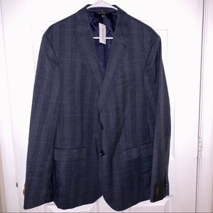 Men’s Plaid Italian Wool Suit Jacket